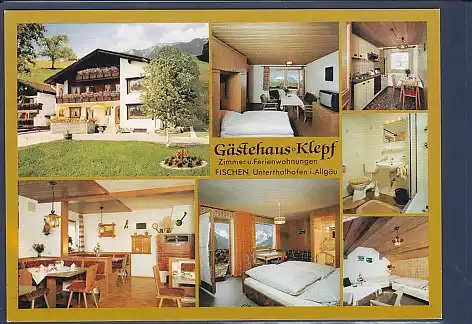 AK Gästehaus Klepf Fischen Unterhalhofen i. Allgäu 7.Ansichten 1970