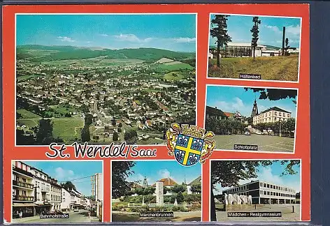 AK St. Wendel / Saar 6.Ansichten Bahnhofstraße 1972