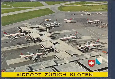 AK Airport Zürich Kloten Fingerdock Terminal B 1977