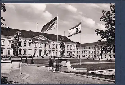 Karte Berlin Schloß Bellevue Tiergarten Spreeweg 1950