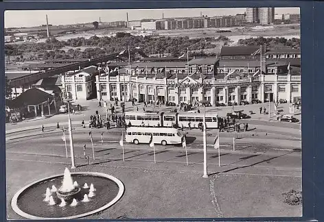 AK Rostock Hauptbahnhof 1970
