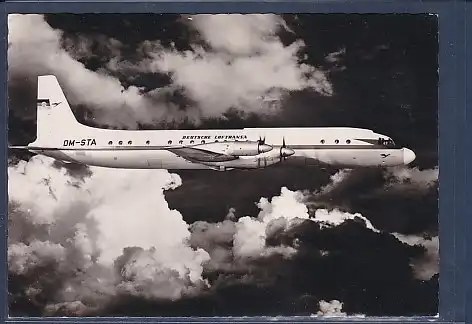 AK Deutsche Lufthansa Turbinenpropeller Verkehrsflugzeug IL 18 1965