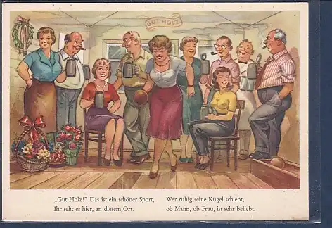 AK Gut Holz Das ist ein schöner Sport 1960
