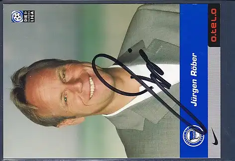 Hertha BSC Jürgen Röber Trainer Saison 2000/2001