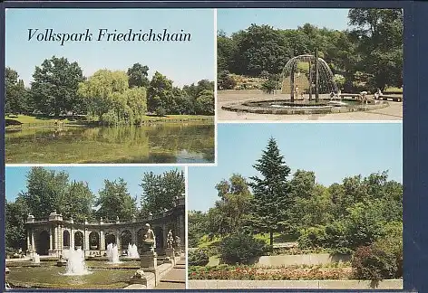 AK Volkspark Friedrichshain 4.Ansichten Berlin 1989
