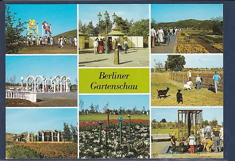 AK Berliner Gartenschau 8.Ansichten 1990