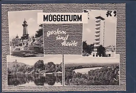 AK Berlin Köpenick Müggelturm gestern und heute 4.Ansichten 1964