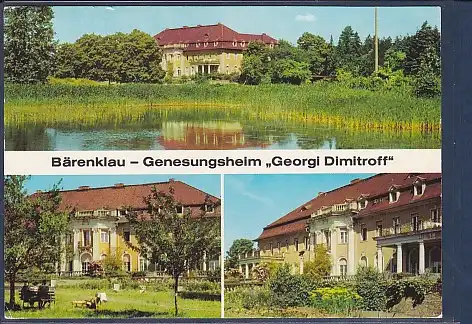 AK Bärenklau - Genesungsheim Georgi Dimitroff 3.Ansichten 1983