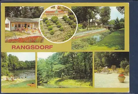 AK Rangsdorf 6.Ansichten Eis Cafe Reni 1984
