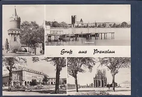 AK Gruß aus Prenzlau 4.Ansichten Hotel Uckermark 1972