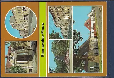 AK Eberswalde Finow 5.Ansichten Wilhelm Pieck Straße 1988