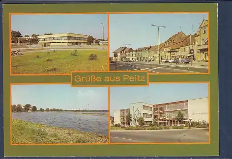 AK Grüße aus Peitz 4.Ansichten Ho Gaststätte Sulechov 1987