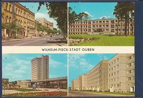 AK Wilhelm Pieck Stadt Guben 4.Ansichten Guben Schule 1981