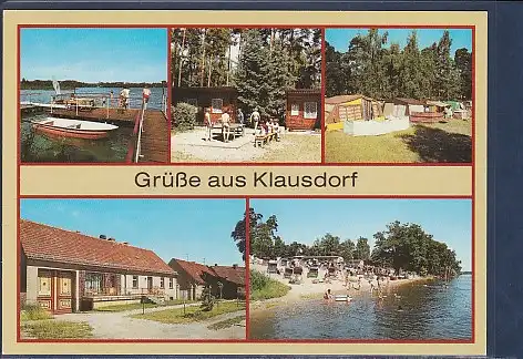 AK Grüße aus Klausdorf 5.Ansichten 1989
