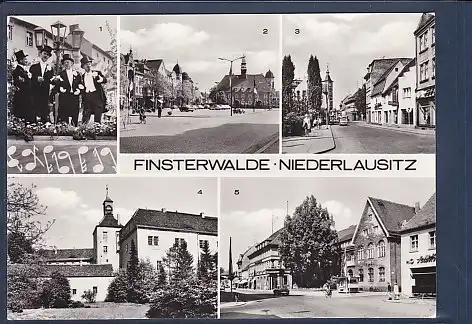 AK Finsterwalde - Niederlausitz 5.Ansichten Postamt 1976