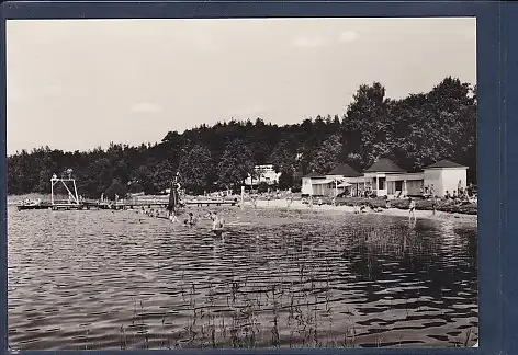 AK Wesenberg Badeanstalt Weißer See 1969