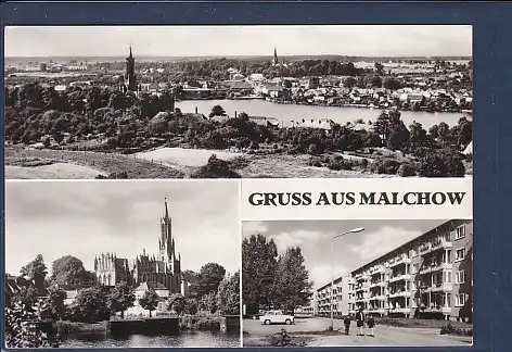 AK Gruss aus Malchow 3.Ansichten 1977