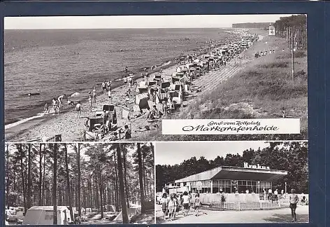 AK Gruß vom Zeltplatz Markgrafenheide 3.Ansichten 1984