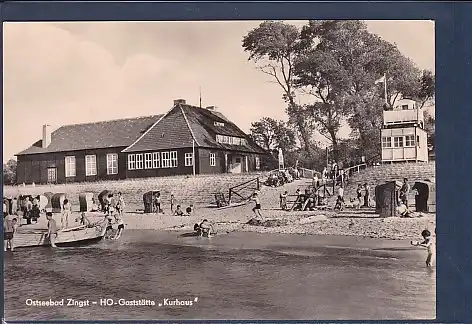 AK Ostseebad Zingst HO Gaststätte Kurhaus 1963