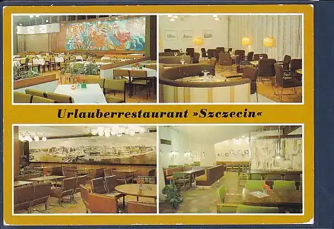 AK Urlauberrestaurant Szczecin Binz Rügen 4.Ansichten 1985