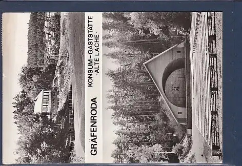 AK Gräfenroda Konsum Gaststätte Alte Lache 2.Ansichten 1980