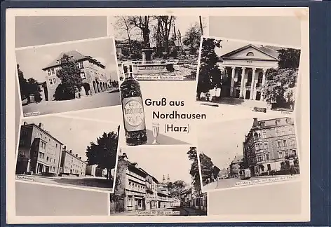 AK Gruß aus Nordhausen 6.Ansichten Taschenberg 1960