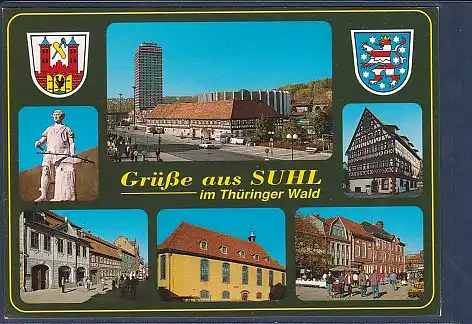 Wappen AK Grüße aus Suhl im Thüringer Wald 6.Ansichten 2000