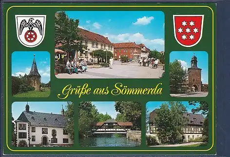 Wappen AK Grüße aus Sömmerda 6.Ansichten 2000