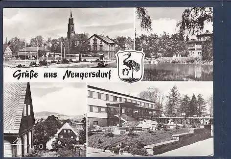 AK Grüße aus Neugersdorf 4.Ansichten Busbahnhof 1989