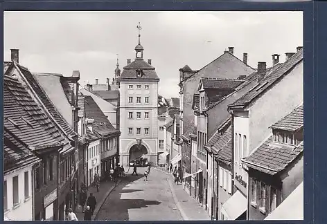 AK Borna Blick zum Reichstor ( Heimatmuseum) 1982