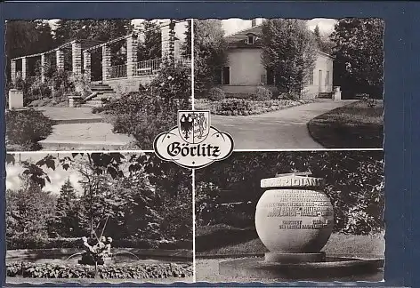AK Görlitz Stadtpark 4.Ansichten Rosenterrasse 1968
