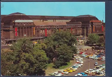 AK Messestadt Leipzig Hauptbahnhof 1983