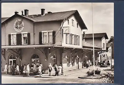 AK Bad Elster Staatlich anerkannter Kurort Bahnhof 1979