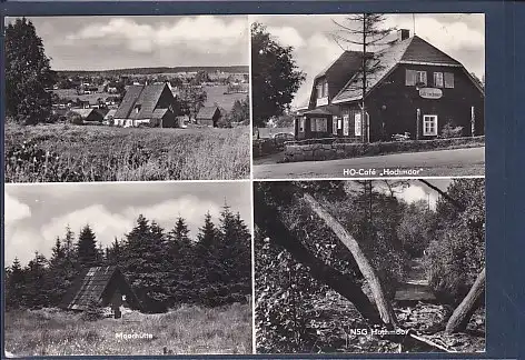 AK Zinnwald Georgenfeld 4.Ansichten HO Cafe Hochmoor 1971