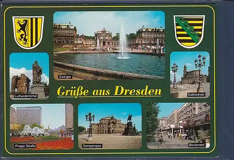 Wappen AK Grüße aus Dresden 6.Ansichten 2000