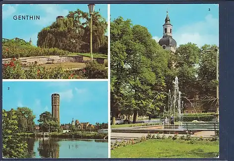 AK Genthin 3.Ansichten Ernst Thälmann Platz 1978