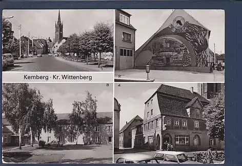 AK kemberg Kr. Wittenberg 4.Ansichten Konsum Gaststätte 1986