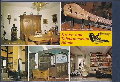AK Kreis und Tabakmuseum Bünde 5.Ansichten 1970