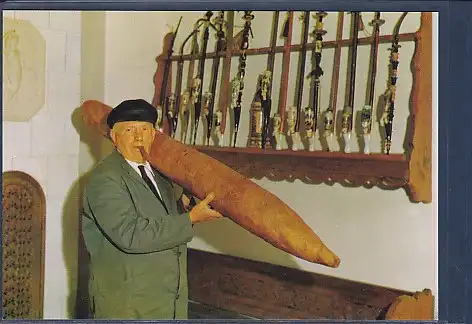 AK Deutsches Tabak und Zigarrenmuseum Bünde Riesenzigarre 1970