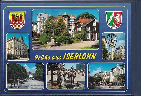 Wappen AK Grüße aus Iserlohn 6.Ansichten 2000