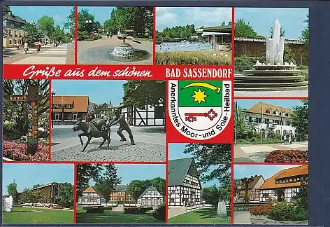 Wappen AK Grüße aus dem schönen Bad Sassendorf 11.Ansichten 2000