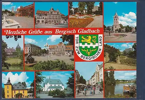 Wappen AK Herzliche Grüße aus Bergisch Gladbach  11.Ansichten 2000