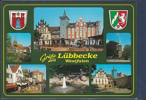 Wappen AK Grüße aus Lübbecke Westfalen 6.Ansichten 2000