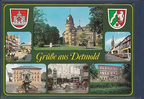 Wappen AK Grüße aus Detmold 6.Ansichten 2000