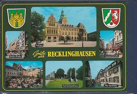 Wappen AK Grüße aus Recklinghausen 6.Ansichten Alte Apotheke 2000