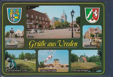 Wappen AK Grüße aus Vreden 6.Ansichten Flugplatz 2000