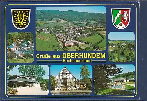 Wappen AK Grüße aus Oberhundem 6.Ansichten 2000