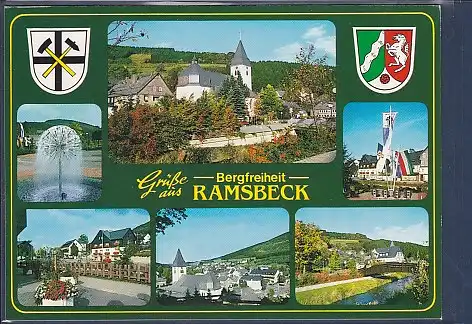 Wappen AK Grüße aus Bergfreiheit Ramsbeck 6.Ansichten 2000