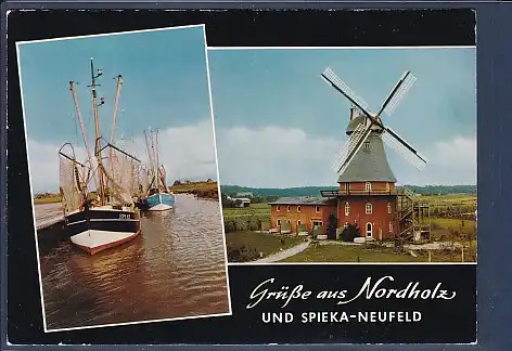 AK Grüße aus Nordholz und Spieka Neufeld 1975