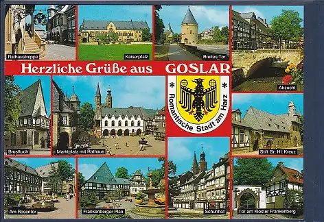 Wappen AK Herzliche Grüße aus Goslar 11.Ansichten 2000